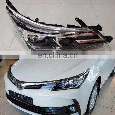 Cheap Price Car Halogen Headlights OEM 81170-02P80 81130-02P80 EU Model Headlight for Toyota Corolla 2017