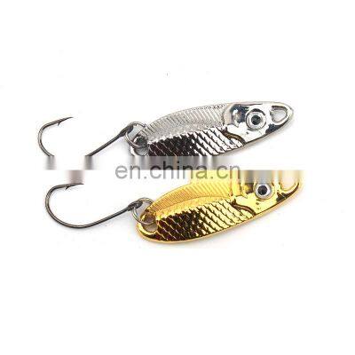 Fish-shaped sequins lure bait 1.5/2.5/3.5 g metal spoon lure