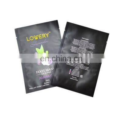 Mylar Foil Small Sachet Flat Pouch With Custom Print Customized Three Side Seal Facial cream Bag Plastic Cream Face Bags