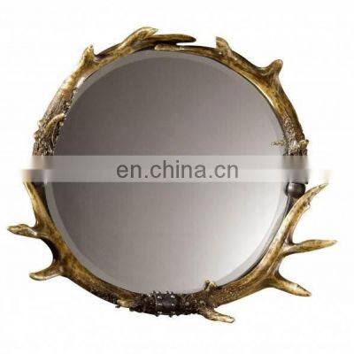 brass metal wall mirror