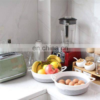 High Productivity Custom Home Small Baby Nursery Desktop Rope Kitchen Storage Basket