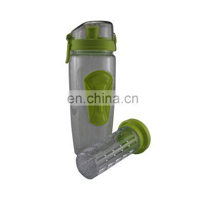 Leak Proof Durable BPA Free Tritan Motivational Clear 32oz Fruit Infuser Sports Water Bottle