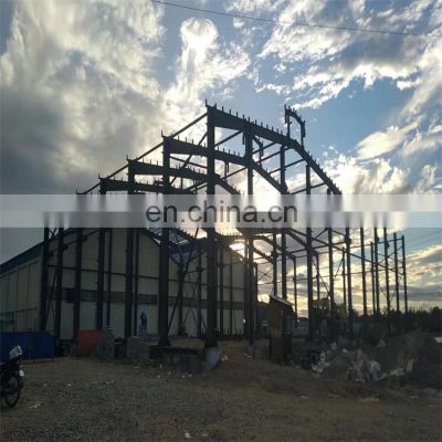 plant frame buildings prefabricated steel structure structural support warehouse hangar