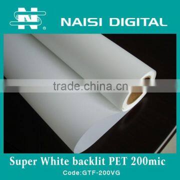 Matte Backlit PET film for water based, pet film for inkjet plotter, Naisi Digital