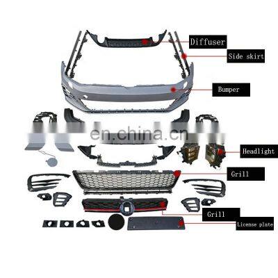 front bumper kits with grill for VW Golf 7 GTI style bumper 2013-2017