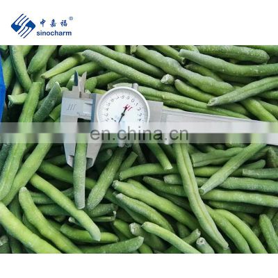 Sinocharm BRC A approved IQF green bean whole Frozen green bean