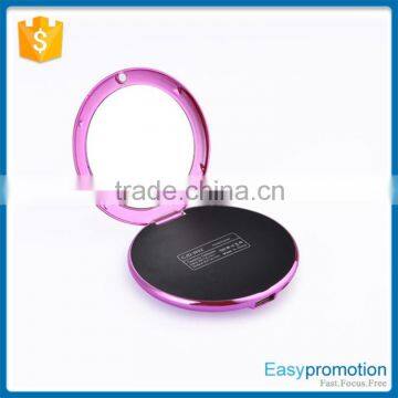 Promotion Gift Ultrathin Cosmetic Mirror Usb Power Bank Quick Charger for Lady photo-3