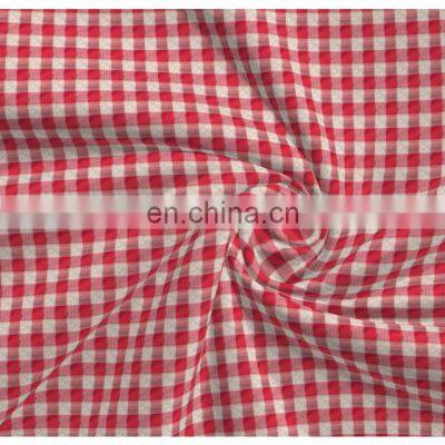 Cheap New Product Fashion Design Comfortable Check Seersucker Fabric photo-3