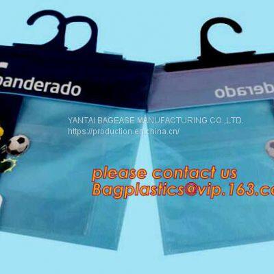 Biodegradable Compostable Pac Hanger Garment Underwear Clothes Package Hanging Hook Plastic Bag With Self-Adhesive Seal photo-2