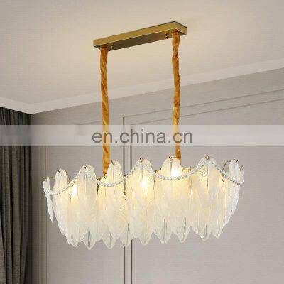 Indoor Gold Mid Century Pearl Beads Luxury Chandelier With Glass Pendant Lamp For Bedroom Decor Wedding Lighting Decor photo-4