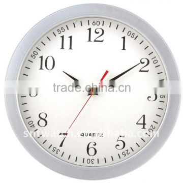 Silver color wall clock