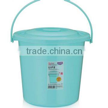 Round Plastic Large Bucket with Lid and Handle