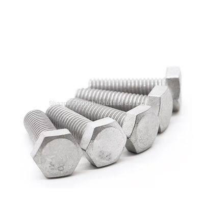 30-60 MICRONS HOT-DIP GALVANIZING (HDG) FINISH HEX CAP BOLT