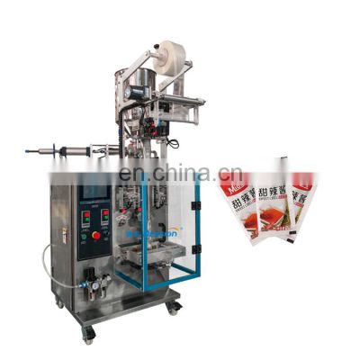 Automatic liquid doser machine 10g 30g 50g  chili sauce sachet packing machine in china