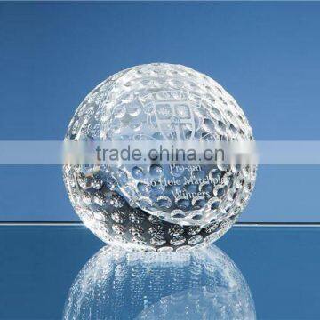 Low price clear golf paperweight crystal ball paperweight crystal golf paperweight