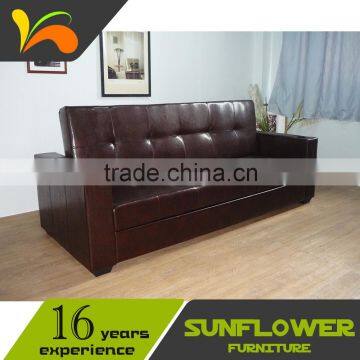 Hot sell home furniture leather sofa with good price sofa cum bed                        
                                                Quality Choice