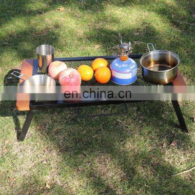 Hot Selling Outdoor Multi-Function Portable Barbecue Tool Grill Convenient Folding Net Camping Table photo-4