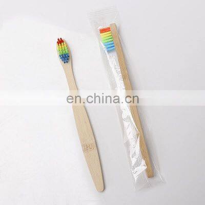 Wholesale Degradable Eco-friendly Wooden Bamboo Toothbrush for Children