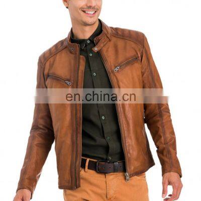 Leather Jacket Factory Direct High Quality Autumn Winter Men Leisure Men MEN LEATHER JACKET photo-4