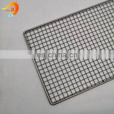 Barbecue grill metal wire mesh barbecue grill netting stainless steel BBQ grill