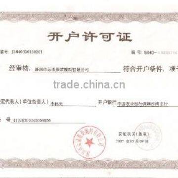 Bank accounts  permit