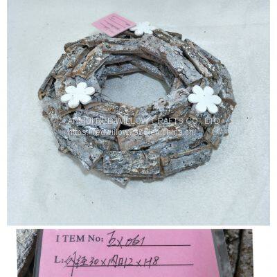 Poplar Bark Flower Wreath photo-2