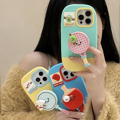 Retractable Stand Rotating Racket Protective Shockproof Mobile Phone Accessories Cover Case For IPhone 14 15 Pro 16 Pro Max photo-5