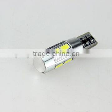 Direct Factory offer High lumen Canbus T10 10leds 5630SMD led canbus t10 led bulb