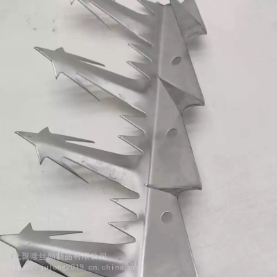 Galvanized Steel Anti Climb Wall Spike Fence for Residential or Garden Garden Security Mesh