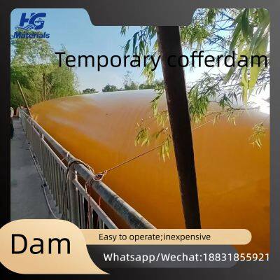 A cofferdam is a temporary structure that cleanly blocks flowing water, providing a safe, dry, and clean working environment.