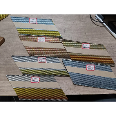 Industrial Steel Wire Collated Framing Staples 30 34 Degree Clipped Head Ring Paper Strip Nailer Diamond-Coated Wood Door Coil photo-2