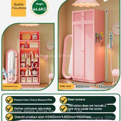Casier en acier écologique et sans formaldéhyde HG - EF01, armoire métallique pour jardin d'enfants à proximité