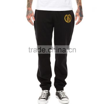 2015 OEM Manufacturer High Quality embroidery black men sweatpants