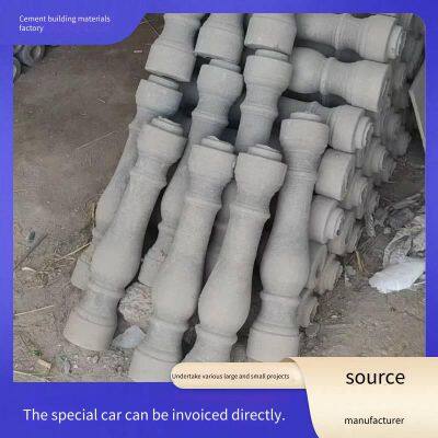 Precast Cement Balcony Railings for Villas and Self-built Houses, Rooftop Guardrails, Concrete European-style Vase Column Fences photo-2