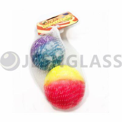 Hot Sale High Bouncy Ball Children's Toy 60 MM Rubber Balls Net Bag Package