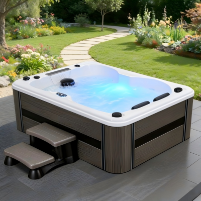 BeninCouple Whirlpool Massage Tub. Una operación silenciosa garantiza una experiencia tranquila sin molestar a los demás.