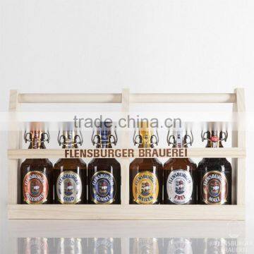 Custom Gift Craft Vintage Style 6-Pack Wooden Beer Carrier