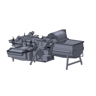 Automatic Sorting & Filtering Fruit Cleaning Production Line for Carrot Potato Apple with Motor As Core Component for Corn Nuts