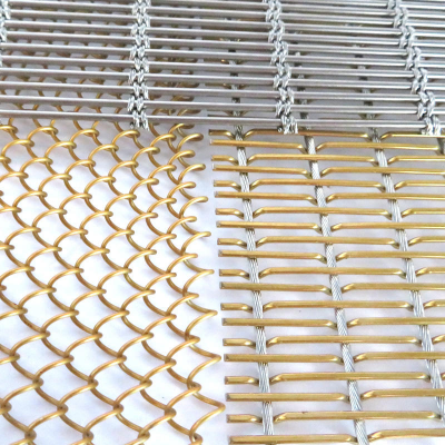 Antique Bronze-colored Stainless Steel Decorative Woven Mesh, Suitable for Cabinet Doors and Glass Interlayers photo-5