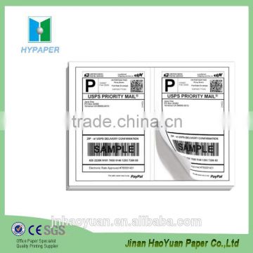 shipping label half sheets self adhesive label