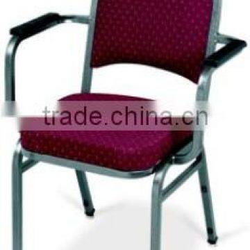 Banquet Stack Chair with Waterfall Style Seat and Arms