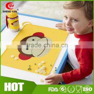 Custom Cartoon Dinning protable kids silicone placemat,silicone eat mat                        
                                                Quality Choice