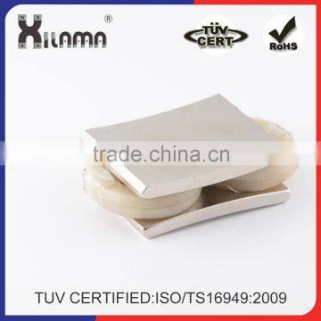 XILAMA Rust Resist Magnet Tiles Neodymium Arc Segment Magnets Rohs Certificated