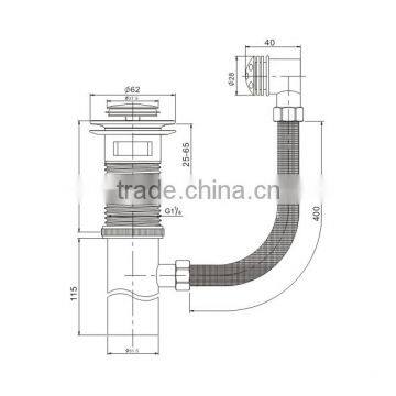 Excellent Quality Lavatory Luxury Pop Up Drain Assembly photo-2