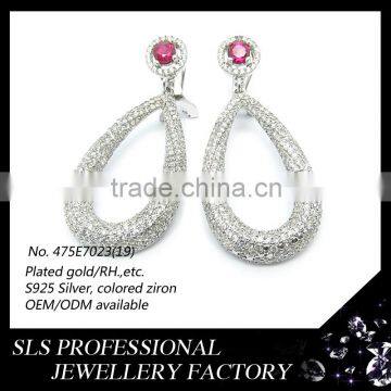 Christmas charms new products turkish jewelry 925 silver jewelry for ladies hip hop earrings