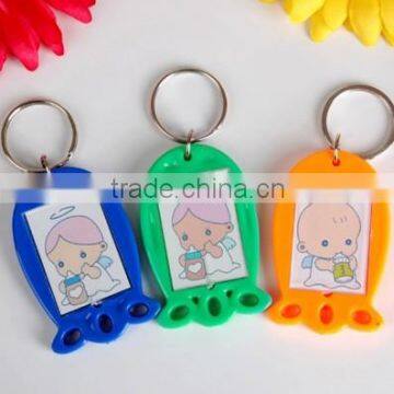 Plastic square innovative keychain