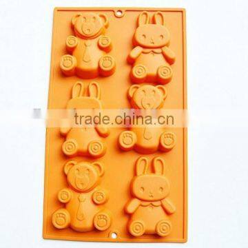 YangJiang factory manufacture hot new products for 2015 different animal shape silicone cake molds