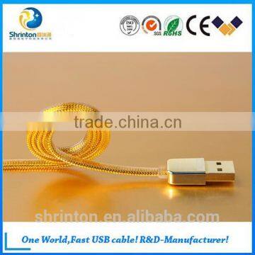 Hot Product REMAX Gold Two-Sided 2.1A 1.0M Micro USB Data Usb Charging Cable photo-2