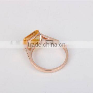 New Design Ladies Lucky Stone Finger Rose Gold Ring 2016 photo-3