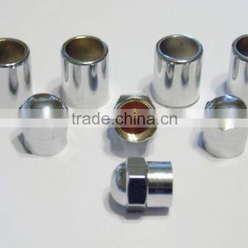 Chrome Tire Valve Stem Sleeves and Caps TR413 TR414